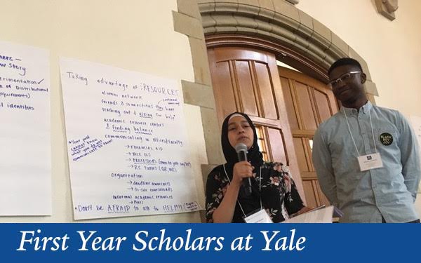first year scholars at Yale