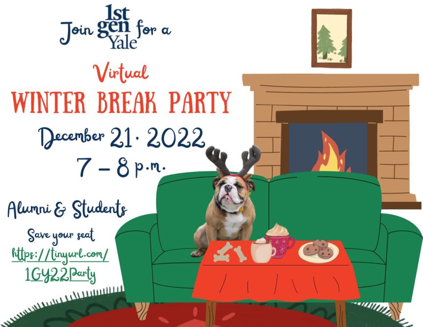 Virtual holiday party invitation